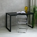 Стол Birman письменный, компьютерный, кухонный, обеденный, игровой, лофт 120х60, дуб/черный каркас0