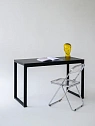 Стол Birman письменный, компьютерный, кухонный, обеденный, игровой, лофт 120х60, дуб/черный каркас1